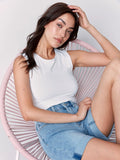 Rolled Cuffed Denim Shorts