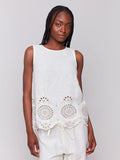 Embroidery Linen Top