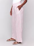 Linen Blend Striped Pant