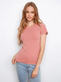 Tencel Ribbed Crew Neck Shirt