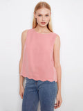 Scallop Tencel Top