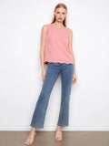 Scallop Tencel Top