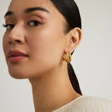 Dauphine Pave Hoop Earrings