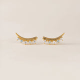 Dewdrop Climber Earrings