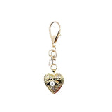 Gold Evil Eye Heart Metal Charm