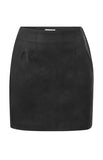 Faux Nubuck Leather Skirt