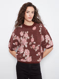 Rosette Elbow Sleeves Sweater