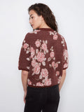 Rosette Elbow Sleeves Sweater