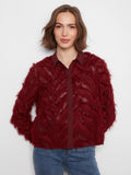 Fringe Chiffon Blouse