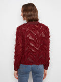 Fringe Chiffon Blouse