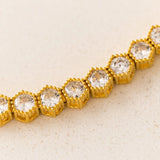 Luxe Tennis Honeycomb Bracelet