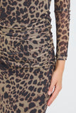Off Shoulder Leopard Dress