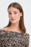 Off Shoulder Leopard Dress