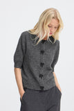 Omea Bow Button Cardigan