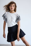 Malu Eyelet Sleeves Top