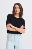 Ribbed Pointelle Top