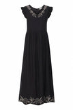 Linen Blend Maxi Dress