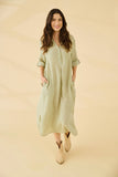 Bellis Caftan Linen Dress