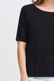 Ribbed Pointelle Top