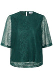 Lace Overlay Blouse