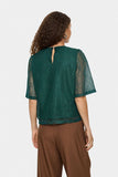 Lace Overlay Blouse