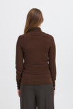 Coffee Turtle Neck Sweater