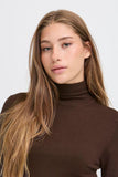 Coffee Turtle Neck Sweater