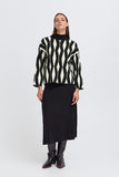 Geometric Print Pullover