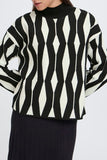 Geometric Print Pullover