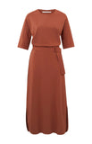 Jersey Belted Dress