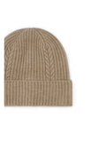 Rib Cable Knitted Beanie