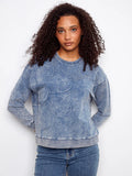 Flower Appliqué Sweatshirt