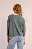 Open Neck Knit Top