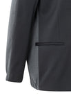 Loose fit blazer with bomber details