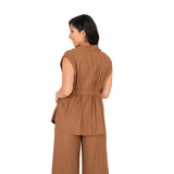 Hazelnut Sleeveless Jacket
