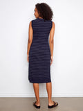 Striped Cotton Sleeveless Sweater Dress