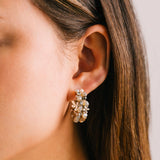 Meadow Crystal Hoop Earrings