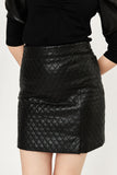 Malibu Faux Leather Skirt