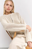 Mesh Stitch Zipper Cardigan