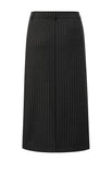 Pinstripe Midi Skirt