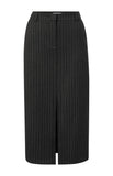 Pinstripe Midi Skirt