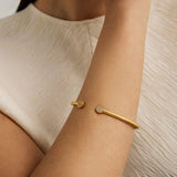 Mirabeau Pave Open Bangle