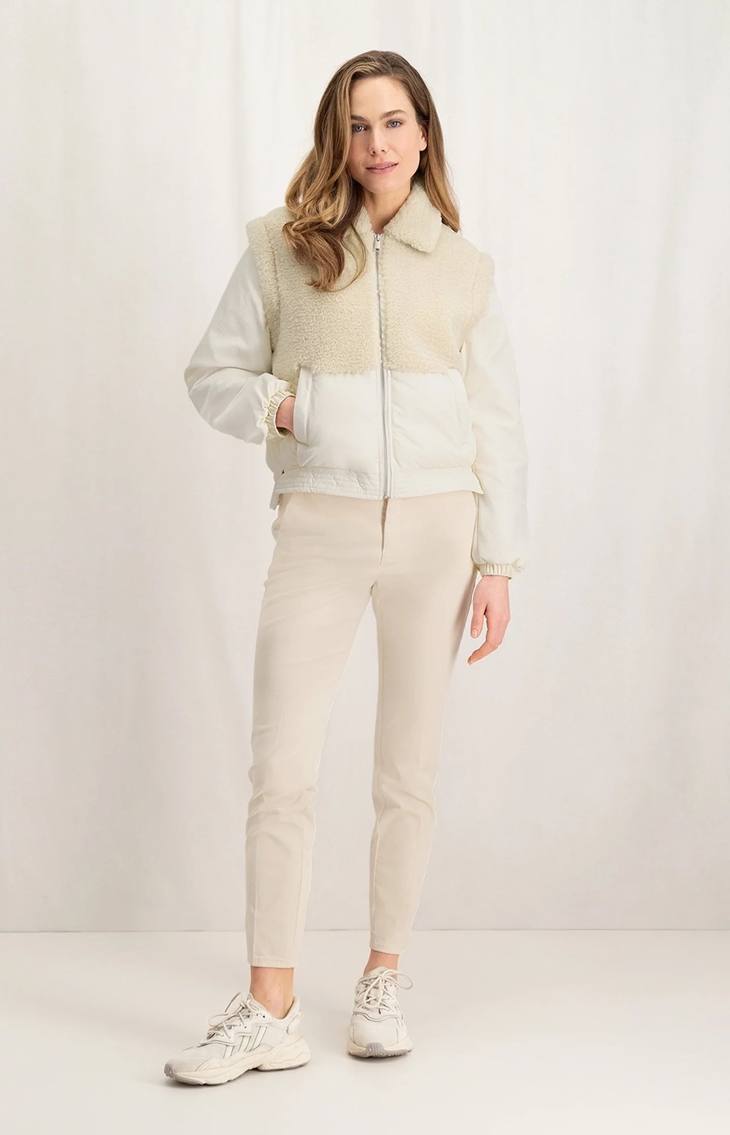 Teddy Bomber With Detachable Sleeves