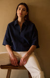 Half Zip Polo Top