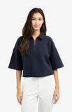 Half Zip Polo Top