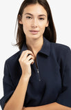 Half Zip Polo Top