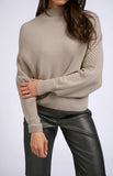 Ribbed Batwing Sweater