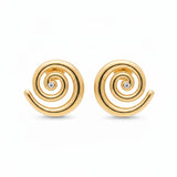 Selene Spiral Stud Earrings
