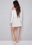Shira Striped Techno Skort