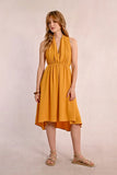 Front Pleated Dress